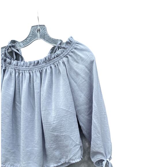 PacSun L.A. Hearts Women's Lilac Sz Xs Swinging Off the Shoulder Long Sleeve Top - Picture 2 of 10